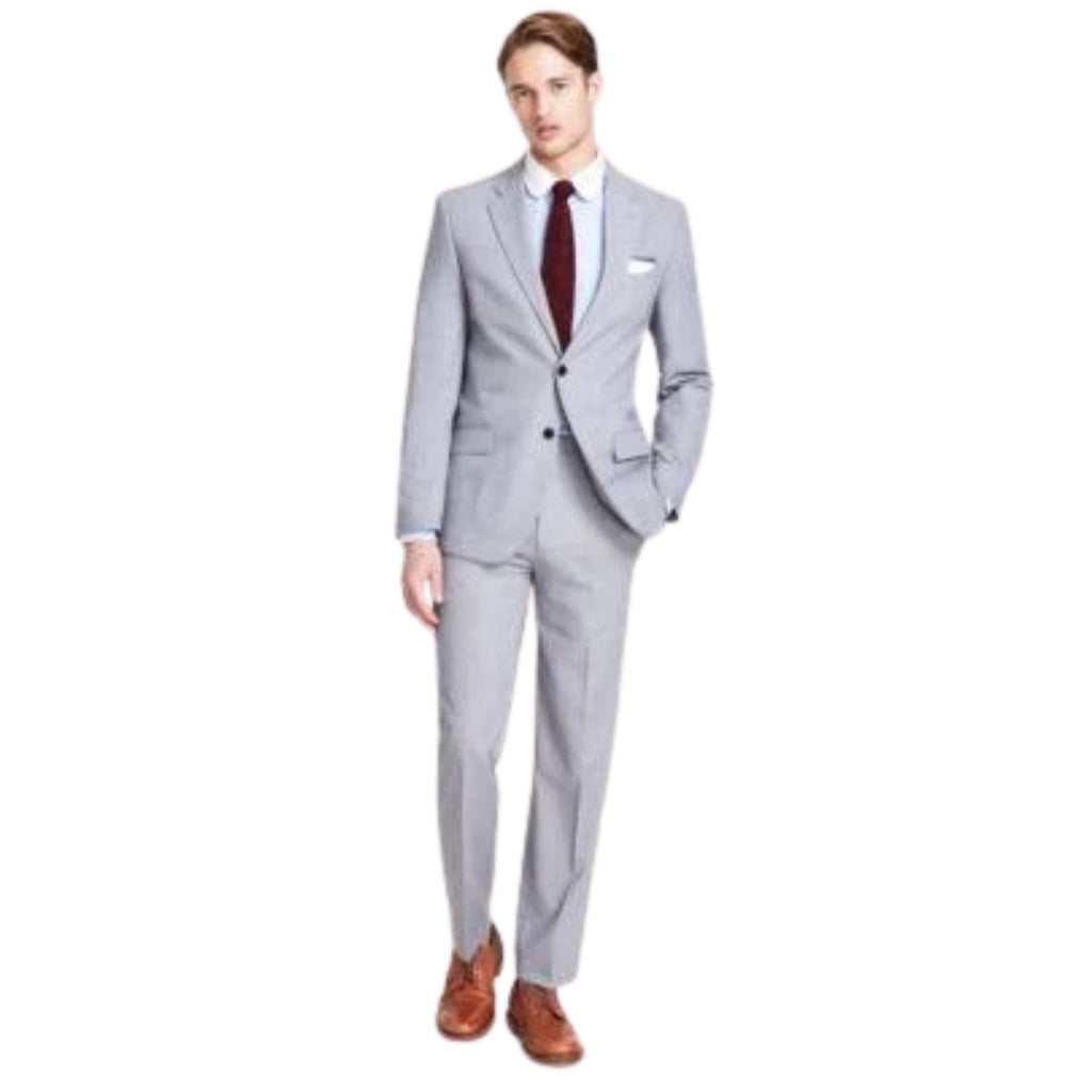 Elegant Light Grey Slim Fit Formal Two-Piece Suit