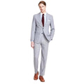 Elegant Light Grey Slim Fit Formal Two-Piece Suit