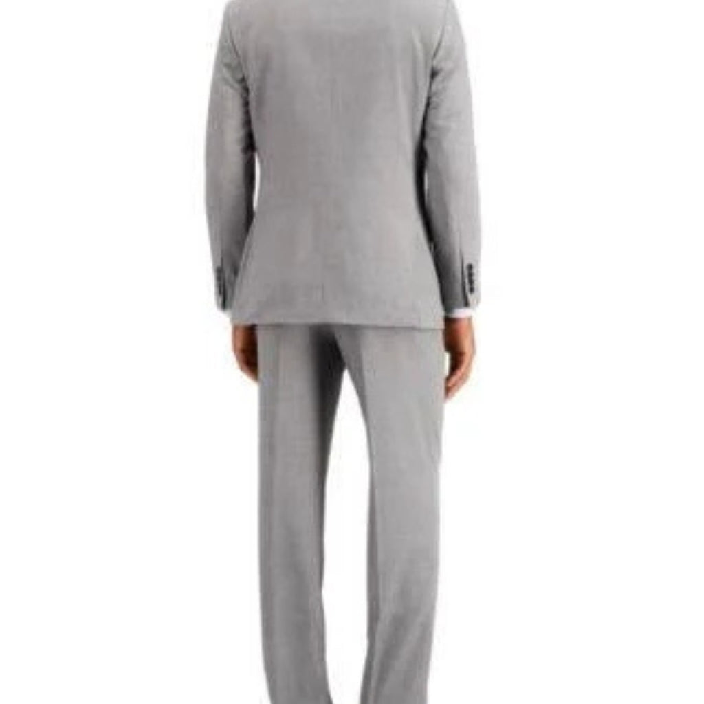 Elegant Light Grey Slim Fit Formal Two-Piece Suit