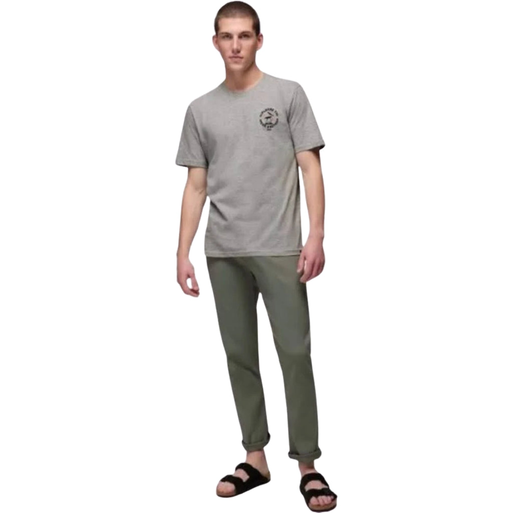 Classic Grey Crew Neck Casual Cotton T-Shirt Men